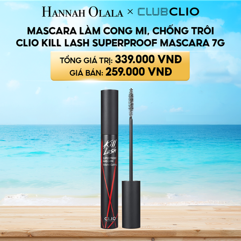  A322_DEAL 14: MASCARA LÀM CONG MI, CHỐNG TRÔI CLIO KILL LASH SUPERPROOF MASCARA 7G 