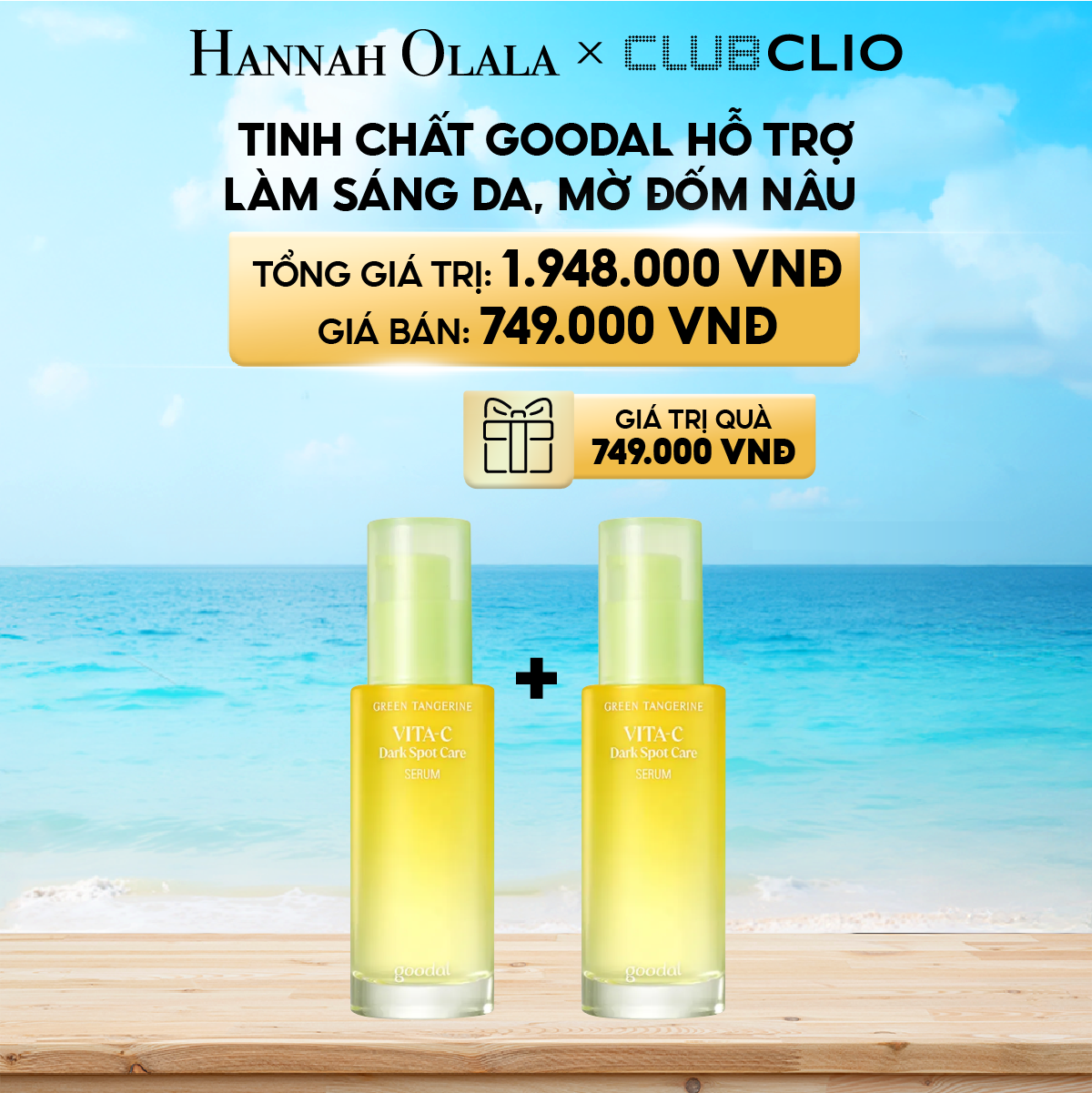  A325_DEAL 15: TINH CHẤT GOODAL HỖ TRỢ LÀM SÁNG DA, MỜ ĐỐM NÂU 