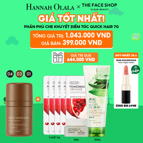  C90_DEAL 5: [DUY NHẤT 28.6] PHẤN CHE KHUYẾT ĐIỂM TÓC MUA 1 TẶNG 7 