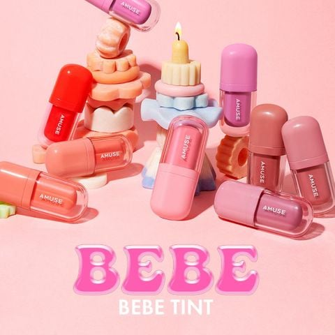  A342_DEAL 21: SON DƯỠNG BÓNG THUẦN CHAY AMUSE BEBE TINT 3.8G 