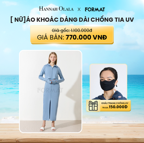  A99_DEAL 8: ÁO KHOÁC DÁNG DÀI CHỐNG TIA UV [NỮ] 