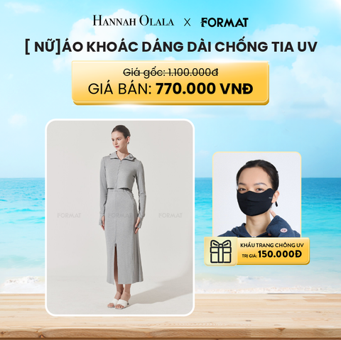  A99_DEAL 8: ÁO KHOÁC DÁNG DÀI CHỐNG TIA UV [NỮ] 