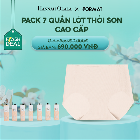  E1497: [FLASH DEAL] PACK 7 QUẦN LÓT THỎI SON SIÊU MÁT MỊN FORMAT (FREE SIZE) 