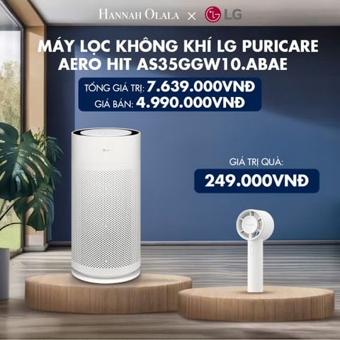  H63_DEAL 1: MÁY LỌC KHÔNG KHÍ LG PURICARE AERO HIT AS35GGW10.ABAE 