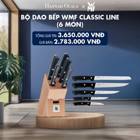  H164_DEAL 4: BỘ DAO BẾP WMF CLASSIC LINE (6 MÓN) 
