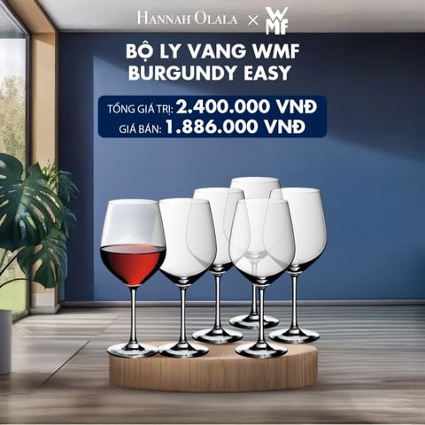  H162_DEAL 2: BỘ LY VANG WMF BURGUNDY EASY 