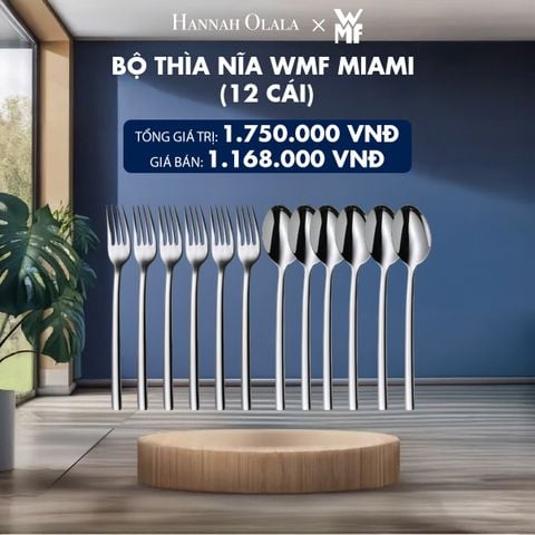  H168_DEAL 7: BỘ THÌA NĨA WMF MIAMI 12 CÁI 