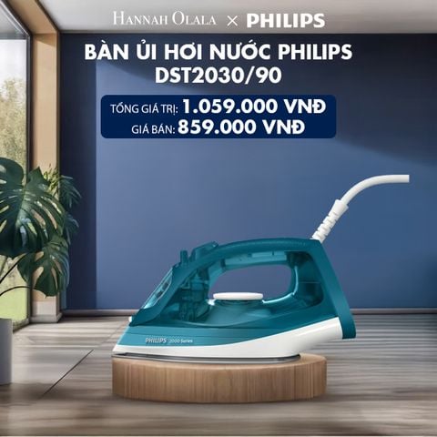  H125_DEAL 8: BÀN ỦI HƠI NƯỚC PHILIPS DST2030/90 
