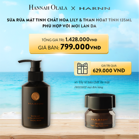  A795_DEAL 7: SỮA RỬA MẶT TINH CHẤT HOA WATER LILY & THAN HOẠT TÍNH 135ML - PHÙ HỢP VỚI MỌI LÀN DA 