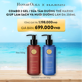  A780_DEAL 2: COMBO 2 GEL / SỮA TẮM DƯỠNG THỂ HARNN GIÚP LÀM SẠCH VÀ NUÔI DƯỠNG LÀN DA 250ML - BODY WASH 