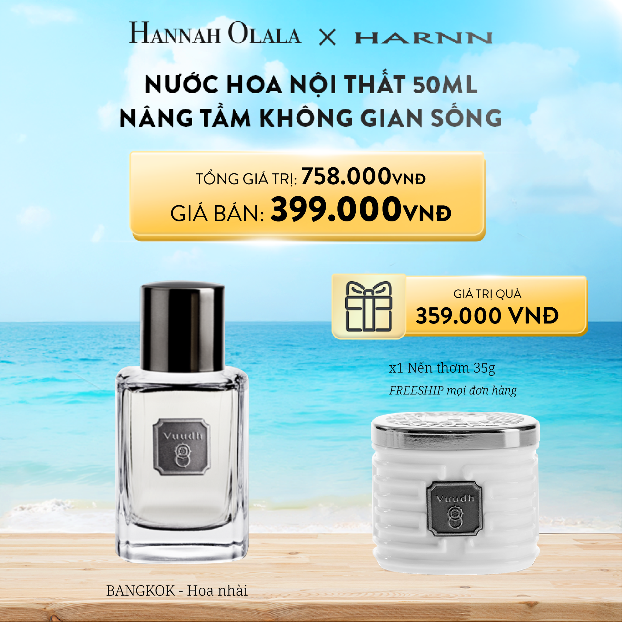  A792_DEAL 6: NƯỚC HOA NỘI THẤT 50ML - NÂNG TẦM KHÔNG GIAN SỐNG 