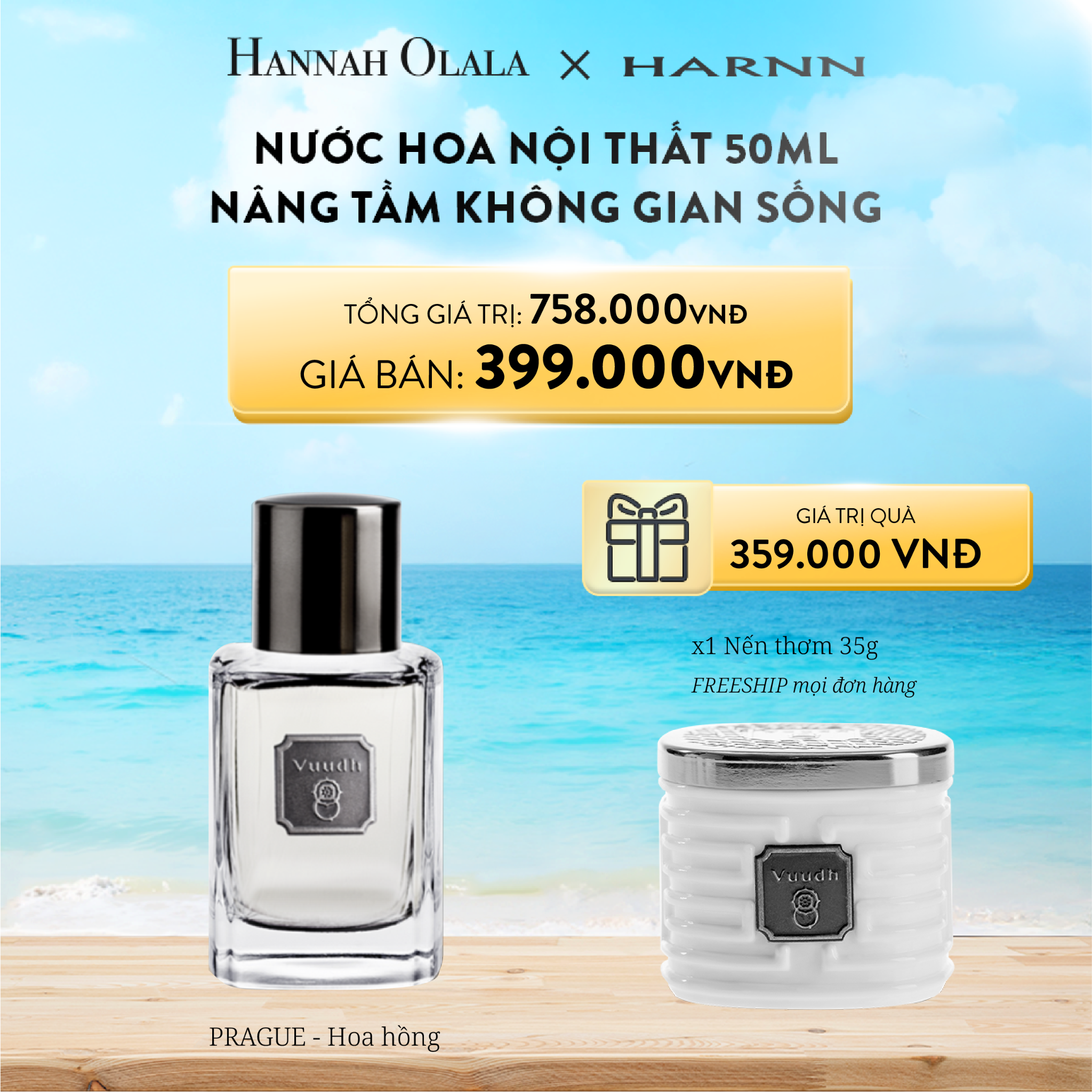  A792_DEAL 6: NƯỚC HOA NỘI THẤT 50ML - NÂNG TẦM KHÔNG GIAN SỐNG 