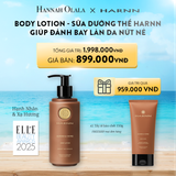  A786_DEAL 4: BODY LOTION - SỮA DƯỠNG THỂ HARNN GIÚP ĐÁNH BAY LÀN DA NỨT NẺ MỘT CÁCH TỨC THÌ 250ML 