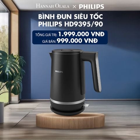  H114_DEAL 14: BÌNH ĐUN SIÊU TỐC PHILIPS HD9395/90 