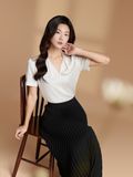  E376_DEAL 10: ÁO KIỂU NGẮN TAY PREMIUM SILK 