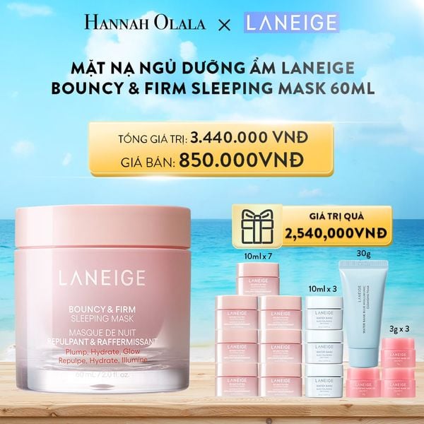  A644_DEAL 3: MẶT NẠ NGỦ DƯỠNG ẨM LANEIGE BOUNCY & FIRM SLEEPING MASK 60ML 