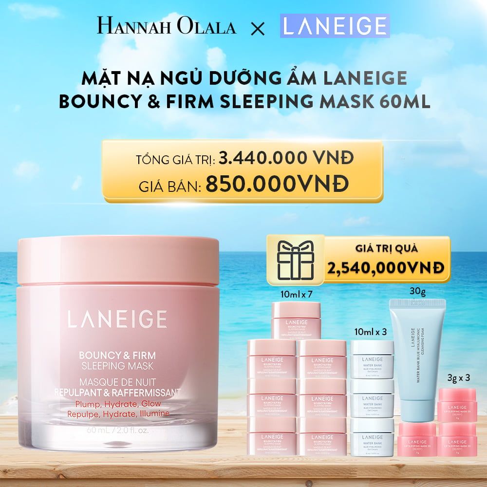  A644_DEAL 3: MẶT NẠ NGỦ DƯỠNG ẨM LANEIGE BOUNCY & FIRM SLEEPING MASK 60ML 