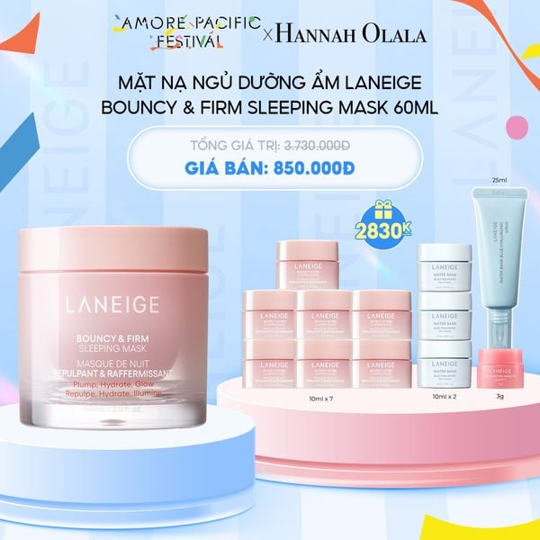  D40_DEAL 3: MẶT NẠ NGỦ DƯỠNG ẨM LANEIGE BOUNCY & FIRM SLEEPING MASK 60ML 