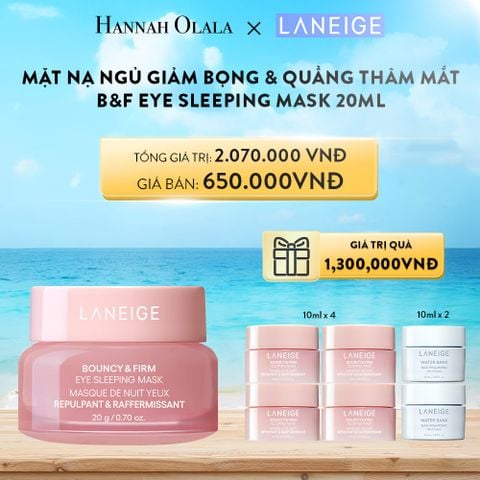  A646_DEAL 5: MẶT NẠ NGỦ DƯỠNG ẨM DÀNH CHO MẮT LANEIGE BOUNCY & FIRM EYE SLEEPING MASK 20ML 