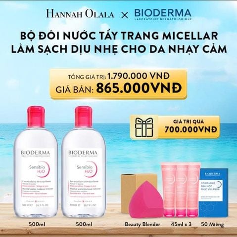  DEAL 1: BỘ ĐÔI NƯỚC TẨY TRANG MICELLAR LÀM SẠCH DỊU NHẸ CHO DA NHẠY CẢM 
