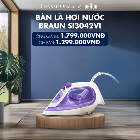  H27_DEAL 4: BÀN LÀ HƠI NƯỚC BRAUN SI3042VI 