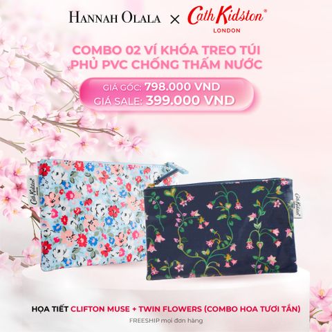  M418_DEAL 10: COMBO 02 VÍ KHÓA TREO TÚI PHỦ PVC CHỐNG THẤM NƯỚC 
