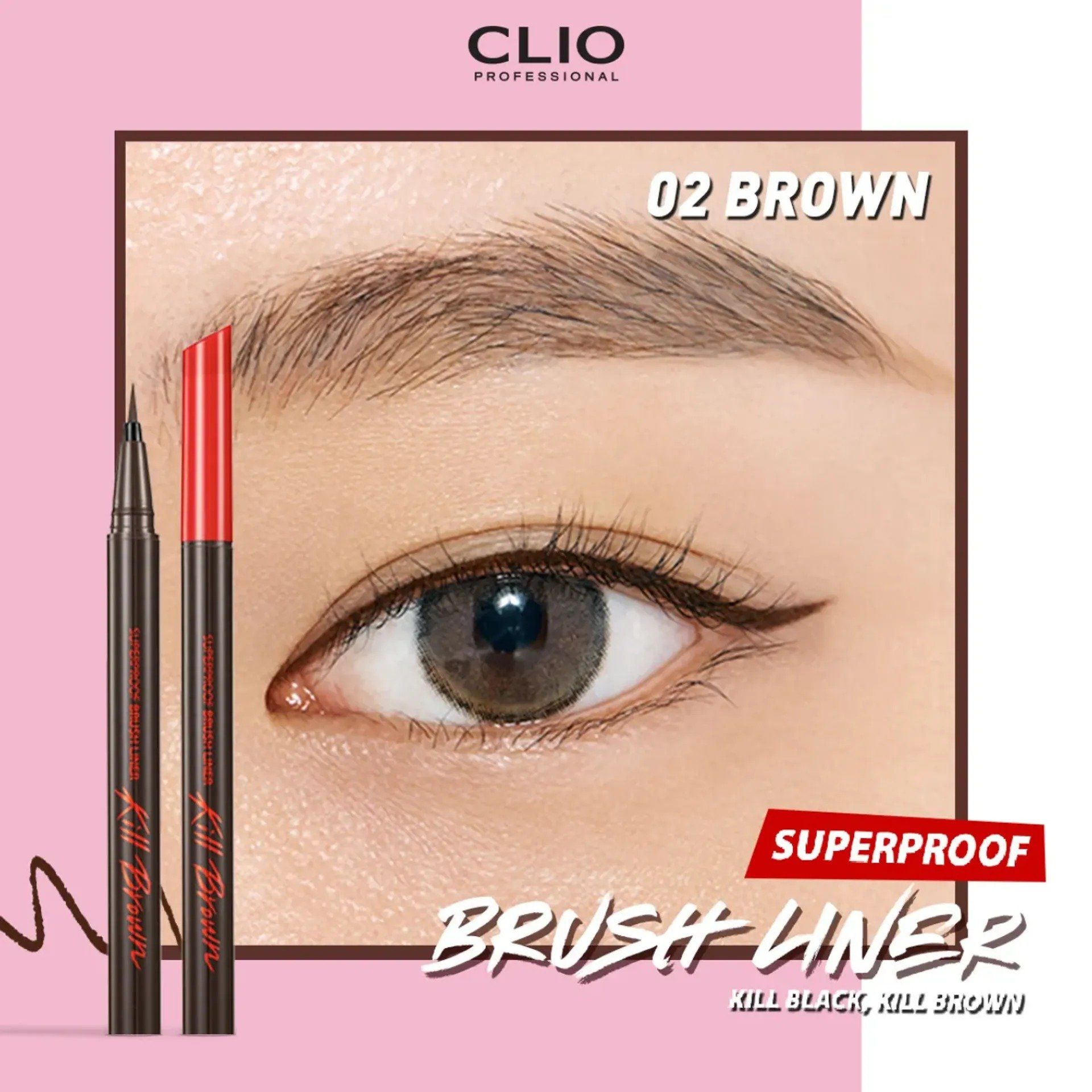  C40_DEAL 4: [DUY NHẤT 28.6] BÚT KẺ VIỀN MẮT CHỐNG TRÔI CLIO SUPERPROOF BRUSH LINER 0.55ML 