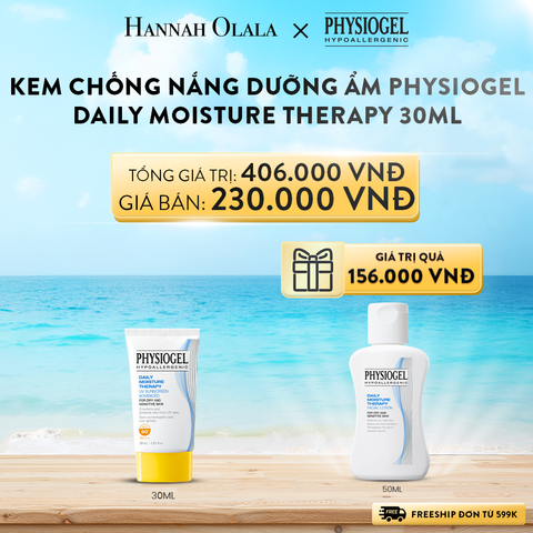  A804_DEAL 4: KEM CHỐNG NẮNG DƯỠNG ẨM PHYSIOGEL DAILY MOISTURE THERAPY 30ml 