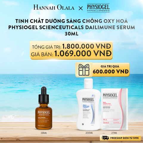  A808_DEAL 8: TINH CHẤT DƯỠNG TRẮNG CHỐNG OXY HOÁ PHYSIOGEL SCIENCEUTICALS DAILIMUNE 30ml 