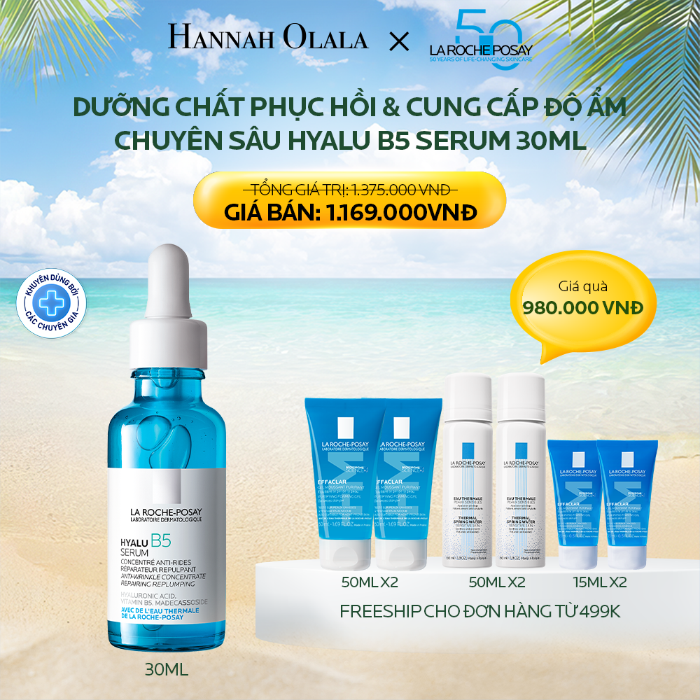  V12_DEAL 9: DƯỠNG CHẤT PHỤC HỒI & CUNG CẤP ĐỘ ẨM CHUYÊN SÂU HYALU B5 SERUM 30ML 