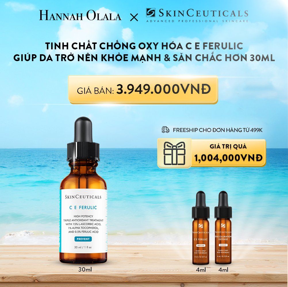  A454_DEAL 4 TINH CHẤT CHỐNG OXY HÓA C E FERULIC (DÀNH CHO DA KHÔ & KÉM SĂN CHẮC) 30ML 