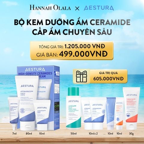  A841_DEAL 1: SET GIỚI HẠN -KEM DƯỠNG ẨM CHUYÊN SÂU VÀ CỦNG CỐ HÀNG RÀO BẢO VỆ DA AESTURA ATOBARRIER365 CREAM 80ML - TẶNG KÈM KEM DƯỠNG 10ML & SERUM HA 