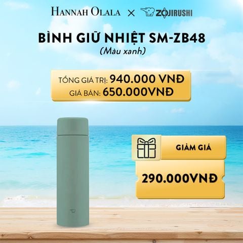  A187_DEAL 10: BÌNH GIỮ NHIỆT SM-ZB48 (MÀU BE/MÀU XANH) 