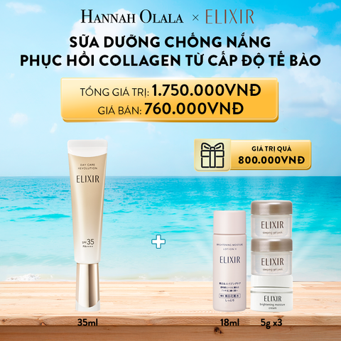  A482_DEAL 3: [THẾ HỆ MỚI] SỮA CHỐNG NẮNG PHỤC HỒI COLLAGEN ELIXIR DAY CARE REVOLUTION 35ML 