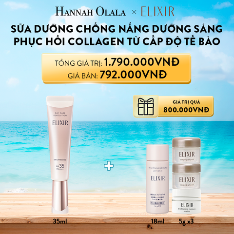  A484_DEAL 5: [THẾ HỆ MỚI] SỮA CHỐNG NẮNG DƯỠNG SÁNG PHỤC HỒI COLLAGEN ELIXIR DAY CARE REVOLUTION 35ML 