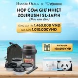  A193_DEAL 14: HỘP CƠM GIỮ NHIỆT ZOJIRUSHI SL-JAF14 – MÀU XÁM ĐẬM / MÀU BẠC 