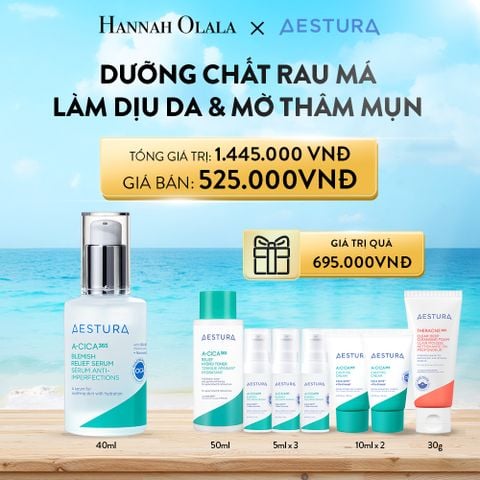  A842_DEAL 2: DƯỠNG CHẤT RAU MÁ LÀM DỊU DA & MỜ THÂM MỤN AESTURA A-CICA365 BLEMISH RELIEF SERUM 40ML 
