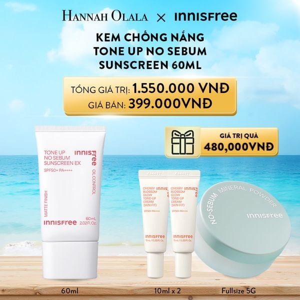  DEAL 14 : KEM CHỐNG NẮNG TONE UP NO SEBUM SUNSCREEN 60ML 