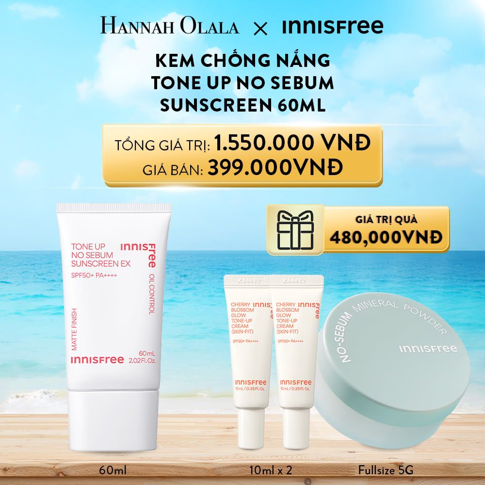  DEAL 14 : KEM CHỐNG NẮNG TONE UP NO SEBUM SUNSCREEN 60ML 