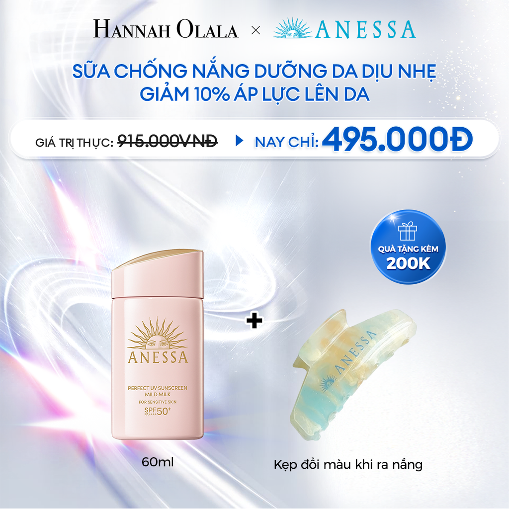  A24_DEAL 24: [11 - 13.3] SỮA CHỐNG NẮNG DƯỠNG DA DỊU NHẸ AN TOÀN CHO DA NHẠY CẢM VÀ TRẺ EM ANESSA MILD MILK 60ML 