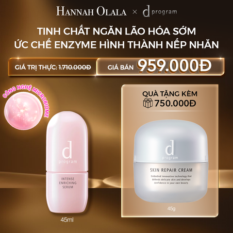  C44: DEAL 8: SERUM GIÚP CẢI THIỆN TÌNH TRẠNG LÃO HÓA SỚM D PROGRAM INTENSE ENRICHING SERUM 45ML 