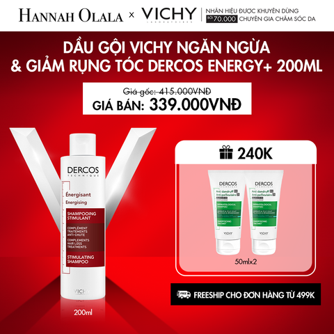  K14_DEAL 14: DẦU GỘI VICHY NGĂN NGỪA & GIẢM RỤNG TÓC DERCOS ENERGY+ 200ML 