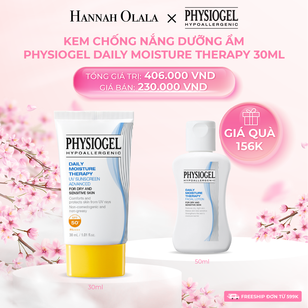  M602_DEAL 2: KEM CHỐNG NẮNG DƯỠNG ẨM PHYSIOGEL DAILY MOISTURE THERAPY 30ML 