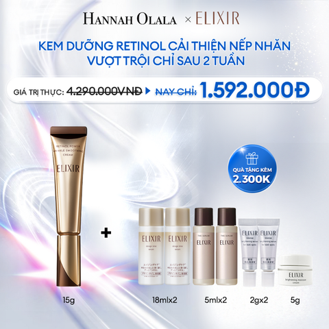  A32_DEAL 2: KEM DƯỠNG DA CẢI THIỆN NẾP NHĂN VƯỢT TRỘI ELIXIR RETINOL POWER WRINKLE SMOOTHING CREAM 15G 