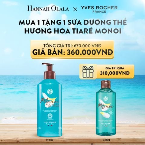  A632_DEAL 3: MUA 1 TẶNG 1 SỮA DƯỠNG THỂ HƯƠNG HOA TIARÉ MONOI 
