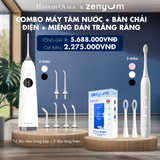  H178_DEAL 3: [GIẢM 60%] BỘ MÁY TĂM NƯỚC ZENYUM PRO + 6 ĐẦU THAY + BÀN CHẢI ĐIỆN ZENYUM SONIC + 2 ĐẦU THAY ÊM DỊU + HỘP 14 MIẾNG DÁN TRẮNG RĂNG ZENYUM BRIGHT 