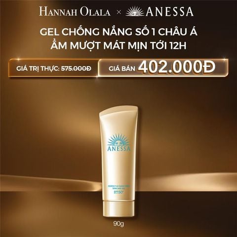  C22: DEAL 29 BACK-UP: GEL CHỐNG NẮNG DƯỠNG DA DƯỠNG ẨM BẢO VỆ HOÀN HẢO ANESSA GOLD GEL SPF50+ PA++++ 90G 