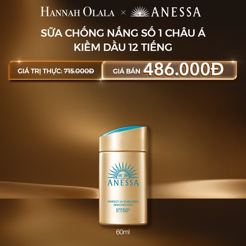  C24: DEAL 30 BACK-UP: SỮA CHỐNG NẮNG DƯỠNG DA KIỀM DẦU BẢO VỆ HOÀN HẢO ANESSA GOLD MILK SPF50+ PA++++ 60ML 