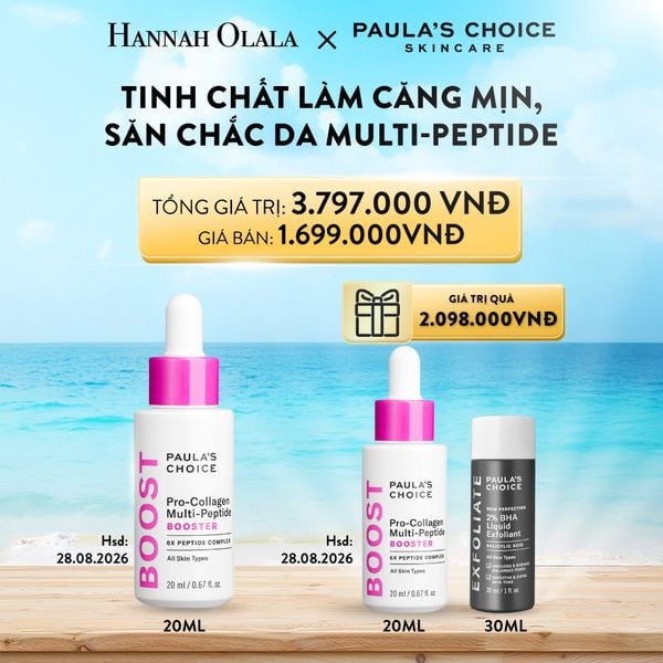  TINH CHẤT LÀM CĂNG MỊN, LÀM GIẢM NẾP NHĂN & SĂN CHẮC DA PAULA'S CHOICE PRO-COLLAGEN MULTI-PEPTIDE BOOSTER 20ML [DATE 28.08.2026] 