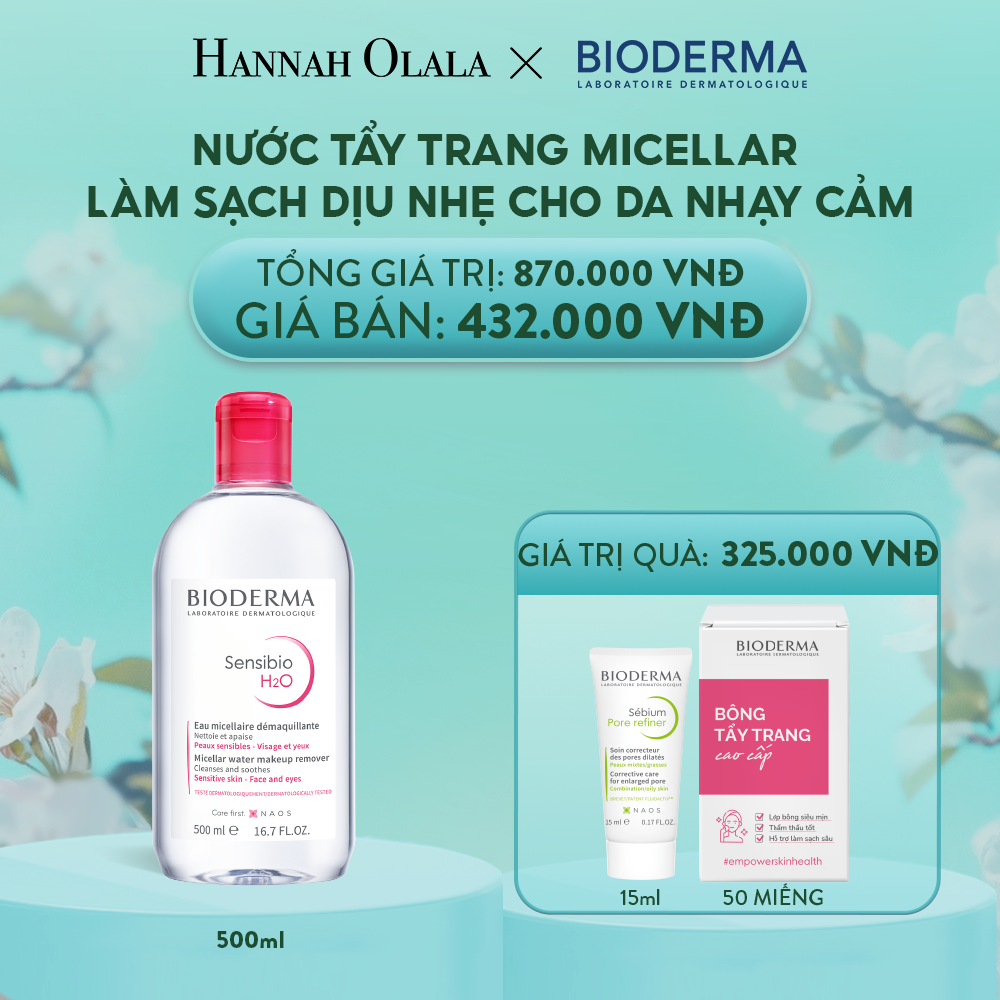  E1303: DEAL 2: NƯỚC TẨY TRANG MICELLAR LÀM SẠCH DỊU NHẸ CHO DA NHẠY CẢM 
